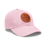 Dad Hat with Leather Patch (Round)