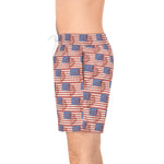 USA Print Men's Mid-Length Swim Shorts (AOP)