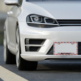 American Flag Metal License Plate Frame — "Just Pulls"