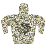 Camo Fish Unisex Hoodie, Outdoor Wear, Fishing Gift, Hunting Apparel, Cozy Sweatshirt, Nature Lover Hoodie