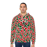 Christmas Red & Green Camouflage Hoodie — All-Over Print Holiday Pullover