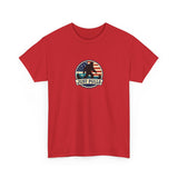 Just Pulls Bigfoot Shirt – American Flag Bigfoot Graphic Tee
