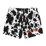 Cow Print Swim Trunks