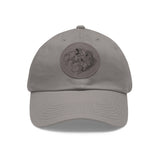 Dad Hat with Leather Patch (Round)