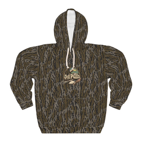 Bottomland Camo Duck Hoodie, Outdoor Wear, Fishing Gift, Hunting Apparel, Cozy Sweatshirt, Nature Lover Hoodie