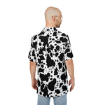 Cow print Hawaiian Shirt - Perfect for Summer, Beach Trips, Tropical Vacations, Pool Parties, Casual Outings