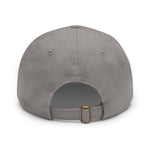 Dad Hat with Leather Patch (Round)