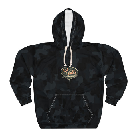 Tuna Blue Camo Fish Unisex Hoodie, Outdoor Wear, Fishing Gift, Hunting Apparel, Cozy Sweatshirt, Nature Lover Hoodie