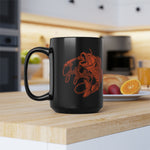 Orange & Black Mug, 15oz