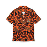 Orange Camp Hawaiian Shirt - Perfect for Summer, Beach Trips, Tropical Vacations, Pool Parties, Casual Outings
