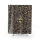 Duck Camo Shower Curtain with Boat Design, Just Pulls, Unique Bathroom Decor, Fun Gifts for Fishing Lovers, Outdoor Theme