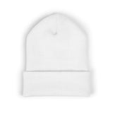 Rest Bells Embroidered Cuffed Beanie — Classic Knit Winter Hat