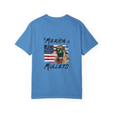 Patriotic Graphic Mullet Tee for Fun Lovers, Unisex T-Shirt with Casual Vibe, Perfect for Barbecues, July 4th, Summer Parties, Gifts