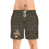 Bottom land Men's Duck Mid-Length Swim Shorts (AOP)