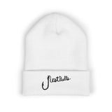 Rest Bells Embroidered Cuffed Beanie — Classic Knit Winter Hat