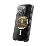 Clear Magnetic Phone Case — 'Just Pulls' Deer Skull Hunting Design