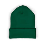 Rest Bells Embroidered Cuffed Beanie — Classic Knit Winter Hat