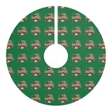 Vintage Style Christmas Tree Skirt - Just Pulls Design for Holiday Cheer