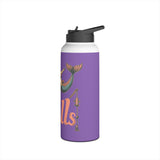 Stainless Steel Mermaid Water Bottle, Standard Lid