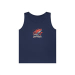 Fishing Vibes Unisex Heavy Cotton Tank Top, Summer Apparel, Outdoor Wear, Gift for Fishermen, Beach Day Outfit, Casual Style