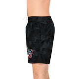 BlueFin Tuna Camo Print Men's Mid-Length Swim Shorts (AOP)