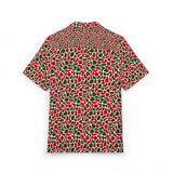 Christmas Camo Hawaiian Shirt — Red & Green Holiday Aloha Button-Down