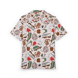 Christmas Vacation Pattern Hawaiian Shirt – Retro Christmas AOP Button-Down