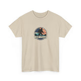 Just Pulls Bigfoot Shirt – American Flag Bigfoot Graphic Tee