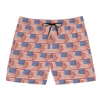 USA Print Men's Mid-Length Swim Shorts (AOP)