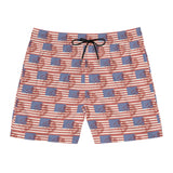 USA Print Men's Mid-Length Swim Shorts (AOP)