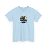 Just Pulls Bigfoot Shirt – American Flag Bigfoot Graphic Tee
