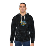 YF Blue Camo Fish Unisex Hoodie, Outdoor Wear, Fishing Gift, Hunting Apparel, Cozy Sweatshirt, Nature Lover Hoodie