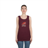 Fishing Vibes Unisex Heavy Cotton Tank Top, Summer Apparel, Outdoor Wear, Gift for Fishermen, Beach Day Outfit, Casual Style