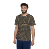 Bottomland Camo Boar Jersey, Athletic Tee, Men's Casual Wear, Gym Shirt, Outdoor Clothing, Gift for Sports Enthusiasts