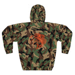 Camo Fish Unisex Hoodie, Outdoor Wear, Fishing Gift, Hunting Apparel, Cozy Sweatshirt, Nature Lover Hoodie