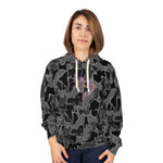 USA Black Camo Fish Unisex Hoodie, Outdoor Wear, Fishing Gift, Hunting Apparel, Cozy Sweatshirt, Nature Lover Hoodie