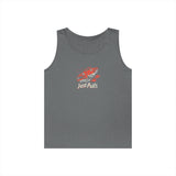 Fishing Vibes Unisex Heavy Cotton Tank Top, Summer Apparel, Outdoor Wear, Gift for Fishermen, Beach Day Outfit, Casual Style
