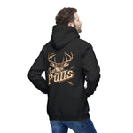 Deer Hooded Sweatshirt, Made in US