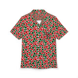 Christmas Camo Hawaiian Shirt — Red & Green Holiday Aloha Button-Down