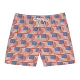 USA Print Men's Mid-Length Swim Shorts (AOP)