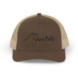 Trucker Cap — Minimalist Wave Logo "Just Kulls" Mesh Snapback