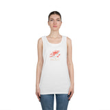 Fishing Vibes Unisex Heavy Cotton Tank Top, Summer Apparel, Outdoor Wear, Gift for Fishermen, Beach Day Outfit, Casual Style