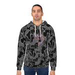 USA Black Camo Fish Unisex Hoodie, Outdoor Wear, Fishing Gift, Hunting Apparel, Cozy Sweatshirt, Nature Lover Hoodie
