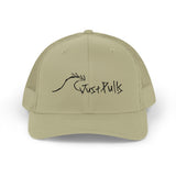 Trucker Cap — Minimalist Wave Logo "Just Kulls" Mesh Snapback