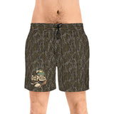 Bottom land Men's Duck Mid-Length Swim Shorts (AOP)