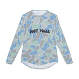 SaltCamo print Just Pulls, Fishing Shirt, Outdoor Apparel, Summer Clothing,  Beach Wear