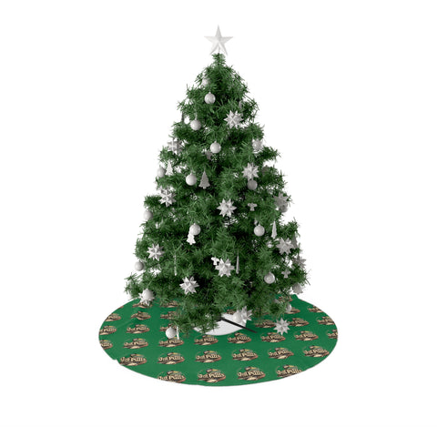 Vintage Style Christmas Tree Skirt - Just Pulls Design for Holiday Cheer