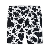 Trendy Workout Shorts for Women, Sporty Activewear, Gym Shorts, Cow Print Activewear, Fun Fitness Outfit