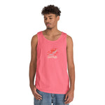 Fishing Vibes Unisex Heavy Cotton Tank Top, Summer Apparel, Outdoor Wear, Gift for Fishermen, Beach Day Outfit, Casual Style