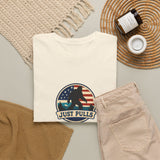 Just Pulls Bigfoot Shirt – American Flag Bigfoot Graphic Tee